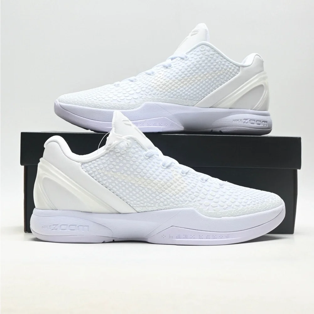 Nike Kobe 6 Men's White Performance Knit Trainer
